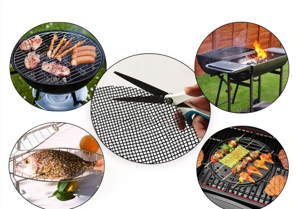 LOOCH Fiberglass Grill Mats Reusable Nonstick BBQ-5