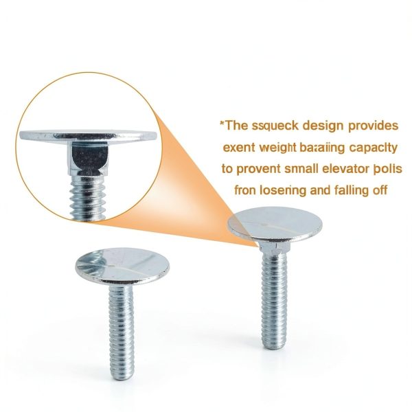 TNITRIB Elevator Bolts Flat Head Galvanized Fasteners 1/4-20-6