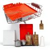 Nuorest Silicone Griddle Mat Grill Accessory Utensil Holder-6