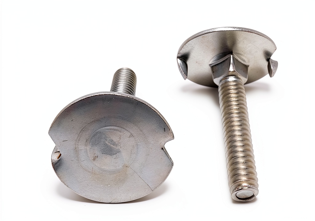 FAS stainless steel elevator bolts with detailed close-up showing thread design