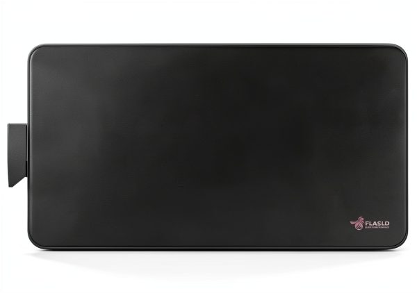 FLASLD Waterproof Fiberglass Grill Mat Black Rectangular-0