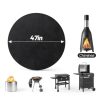 Apipi Fire Pit Mat Fiberglass Heatproof Outdoor Black-4