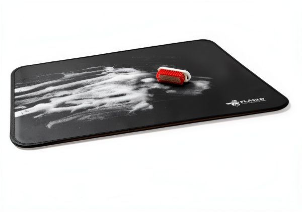 FLASLD Waterproof Fiberglass Grill Mat Black Rectangular-6