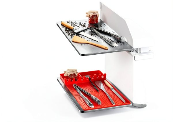 Nuorest Silicone Griddle Mat Grill Accessory Utensil Holder-3