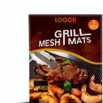 LOOCH Fiberglass Grill Mats Reusable Nonstick BBQ-0