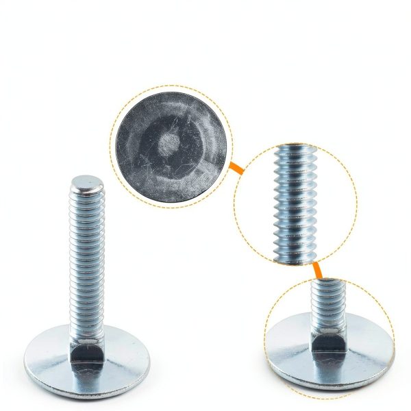 TNITRIB Elevator Bolts Flat Head Galvanized Fasteners 1/4-20-2