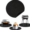 Apipi Fire Pit Mat Fiberglass Heatproof Outdoor Black-0
