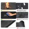 Apipi Fire Pit Mat Fiberglass Heatproof Outdoor Black-5