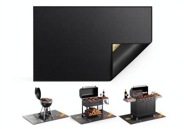 Vewaci Grill Mat Heat Resistant Deck Protection Outdoor BBQ-0