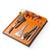 Nuorest Silicone Griddle Mat Grill Accessory Utensil Holder-1