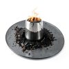 Apipi Fire Pit Mat Fiberglass Heatproof Outdoor Black-2