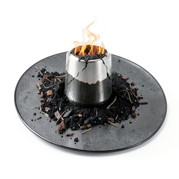 Apipi Fire Pit Mat Fiberglass Heatproof Outdoor Black-2