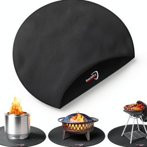 Fireproof Silicone Grill Mat by DocSafe Black-0