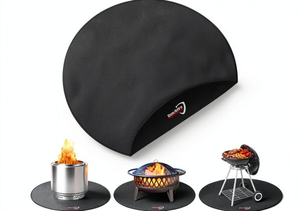 Fireproof Silicone Grill Mat by DocSafe Black-0