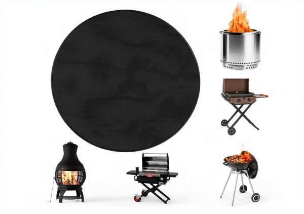 Fireproof Silicone Grill Mat by DocSafe Black-2