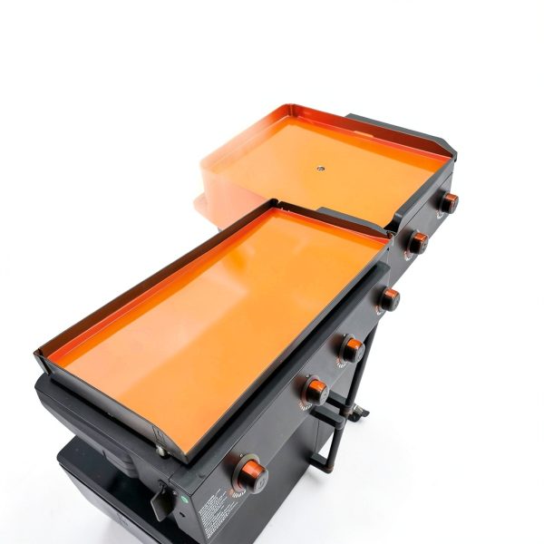 Kitchen Perfection 36" Blackstone Griddle Cover Orange Silicone-4