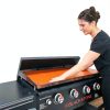 Kitchen Perfection 36" Blackstone Griddle Cover Orange Silicone-6