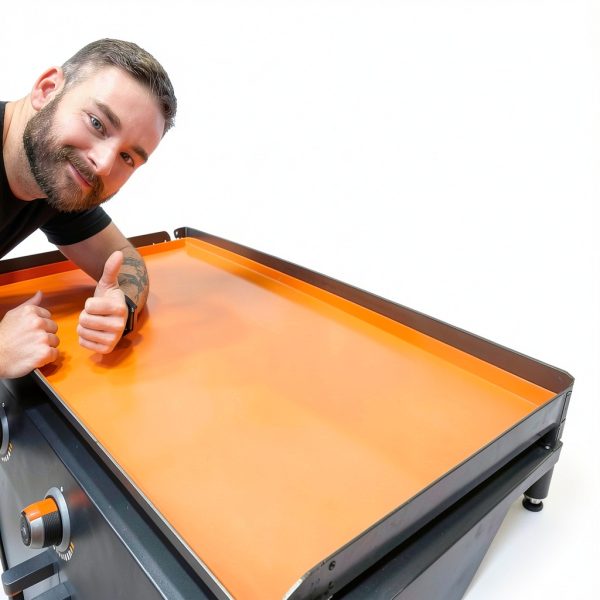 Kitchen Perfection 36" Blackstone Griddle Cover Orange Silicone-1