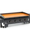 Kitchen Perfection 36" Blackstone Griddle Cover Orange Silicone-2
