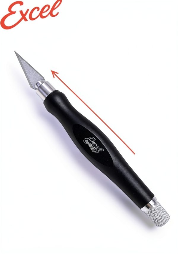 Excel Blades #11 Craft Knife Black Ergonomic FitGrip 1‑in Blade-1