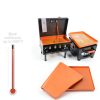 Kitchen Perfection 36" Blackstone Griddle Cover Orange Silicone-3
