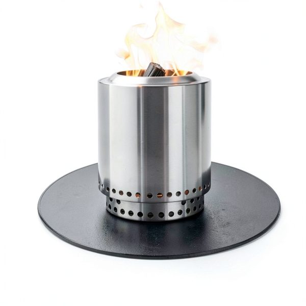 Huchiz Fire Pit Mat Glossy Black 36in Round Protective Silicone Coated-3