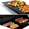 Renook Grill Mat Black PTFE Non‑Stick 15.75 x 13 Inch Set of 6-5