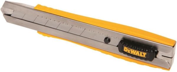 DEWALT Utility Knife 25mm Single Blade Snap Off Retractable Metal Tool-1
