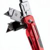 Utility Knife KAIWEETS 2 in 1 Folding Box Cutter with SK2 Blades Red-2