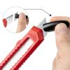 Box Cutter DIYSELF 30 Pack Utility Knife 18mm Snap-Off Blade Black-4