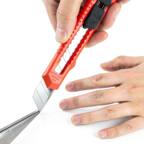 Box Cutter DIYSELF 30 Pack Utility Knife 18mm Snap-Off Blade Black-1