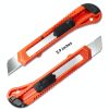 Box Cutter DIYSELF 30 Pack Utility Knife 18mm Snap-Off Blade Black-3